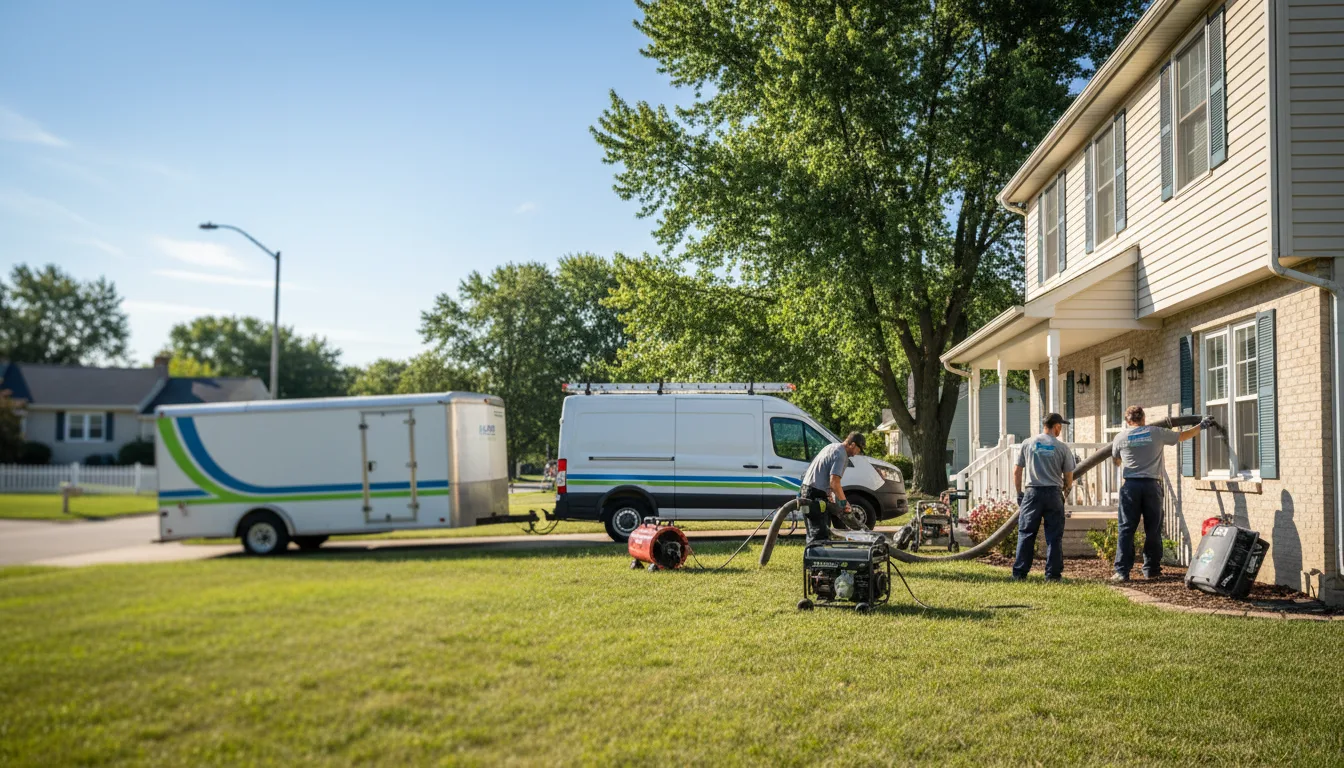 Flooded Basement Restoration And Cleanup With Repair in Breckenridge, MI near me